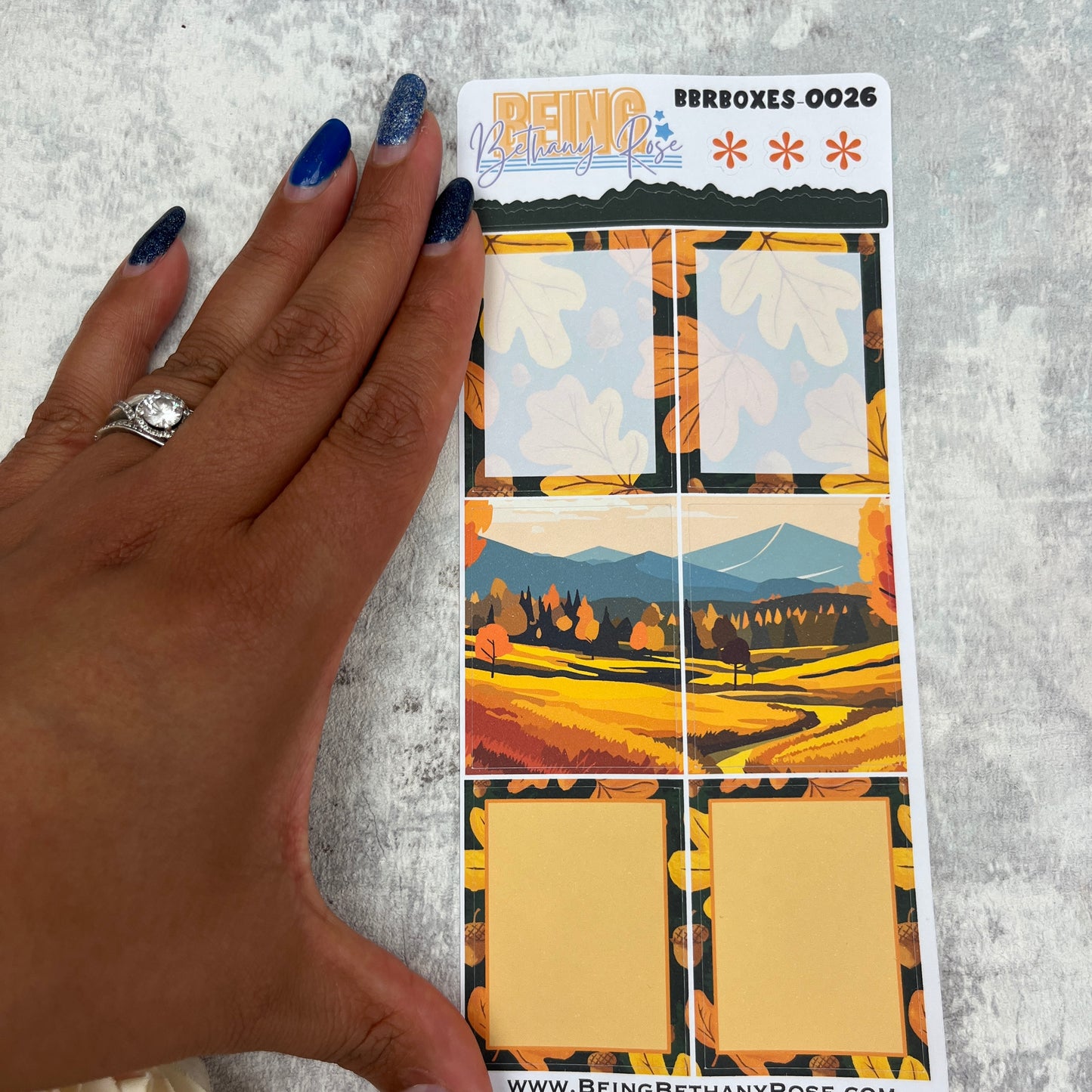 Stevie Autumn box stickers - add ons  (BBRBOXES-0026)