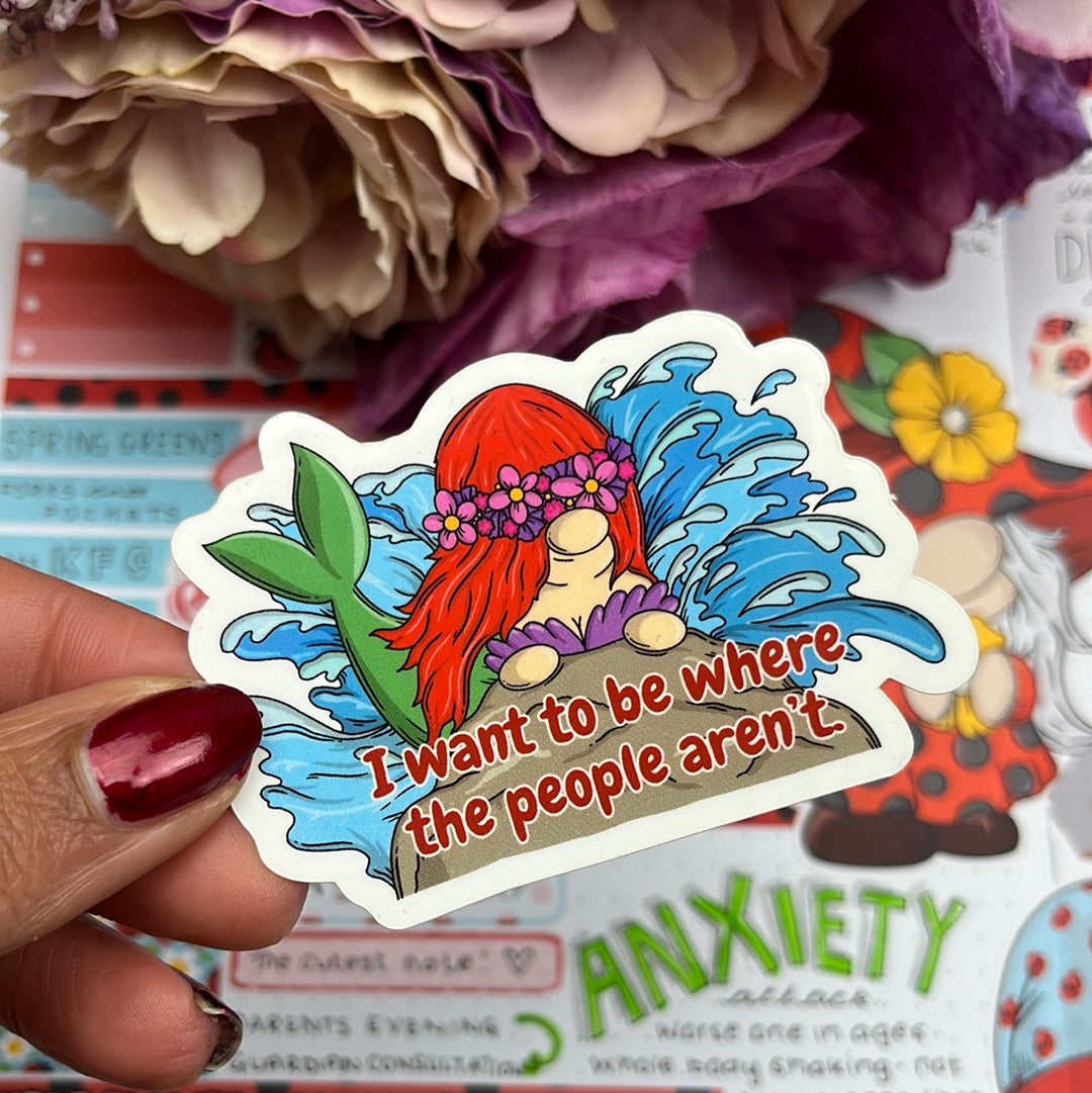 Where the people aren't - vinyl sticker