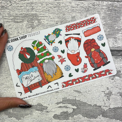 Hello Christmas Gonk Stickers (TGS0280)