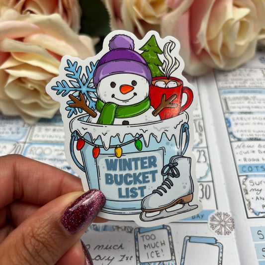 (0141) The Winter Bucket List - vinyl sticker