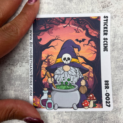 Halloween Sabrina scene sticker (BBRSCENE-0027)