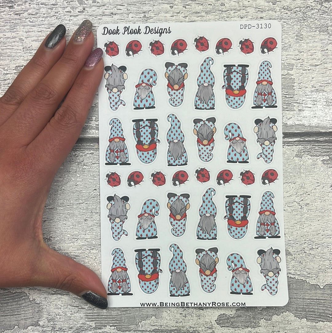 Ruby Ladybird Gonk Character Stickers Mixed (DPD-3130)