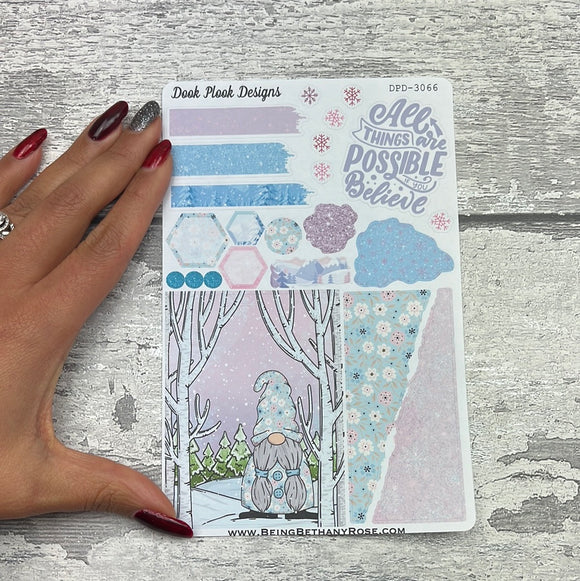 Blair - Pink winter Journalling planner stickers (DPD3066)