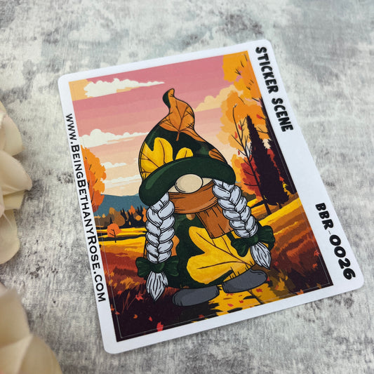 Stevie Autumn scene sticker (BBRSCENE-0026)