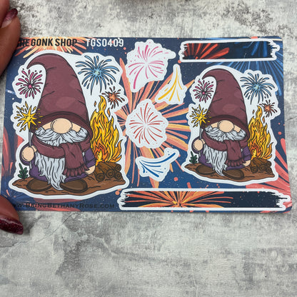 Bonfire Night fireworks Gonk Stickers (TGS0409)