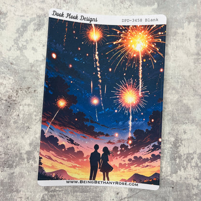 Large Cover Page ' November 2.0' Bonfire Night fireworks Sticker (DPD3458)