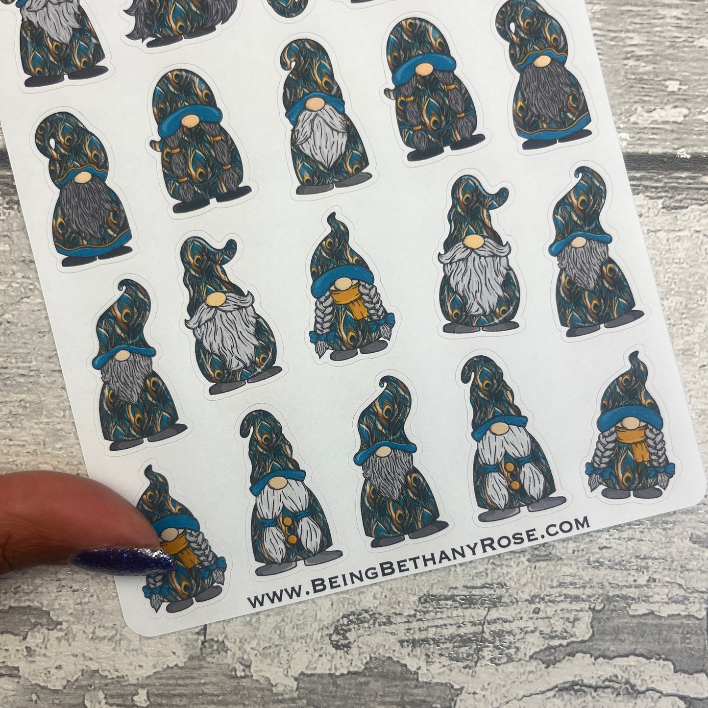 Penelope Peacock Gonk Character Stickers Mixed (DPD-3309)