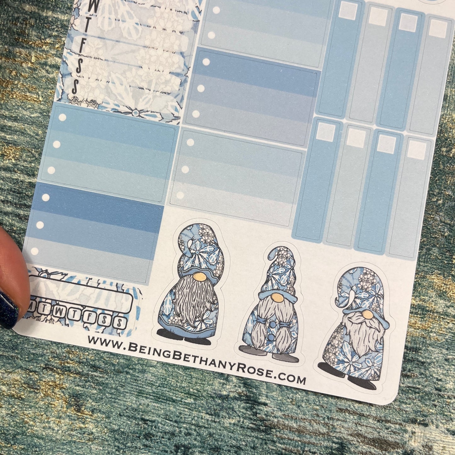 Sadie - Snowflake Gonk functional planner stickers (BBR-0008)