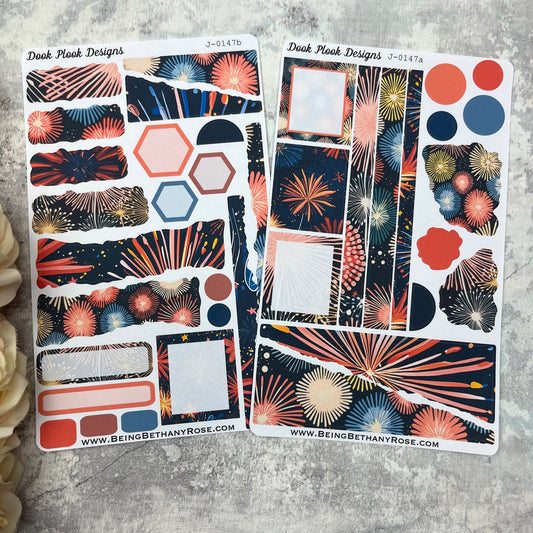 Scrap Journalling - Bonfire Night fireworks (J00147)