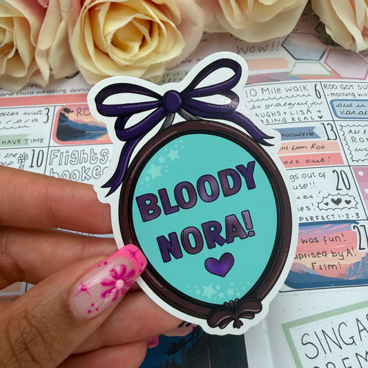 (172) Bloody Nora… frame quote  - vinyl sticker