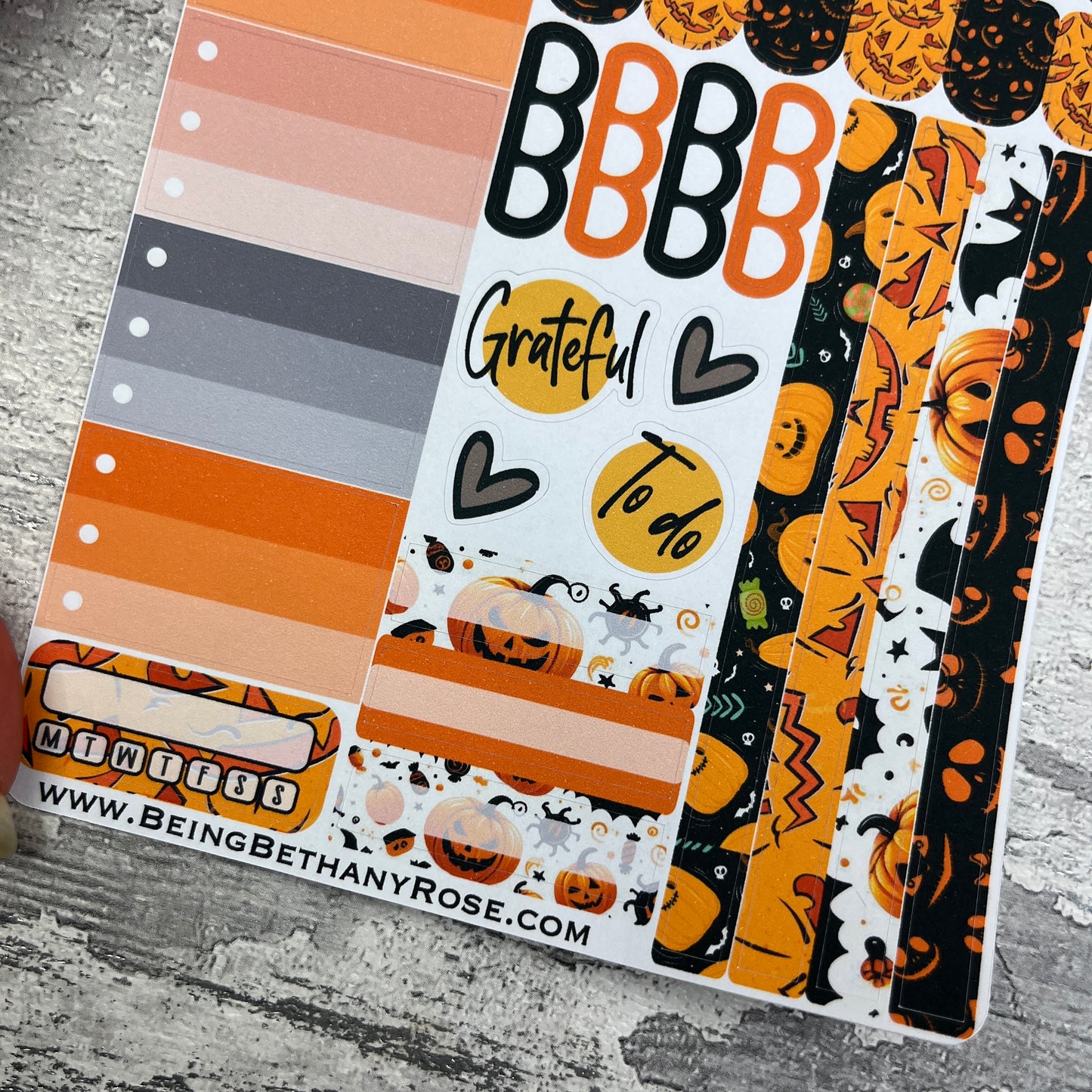 Annabelle Halloween Gonk functional planner stickers (DPD3349)