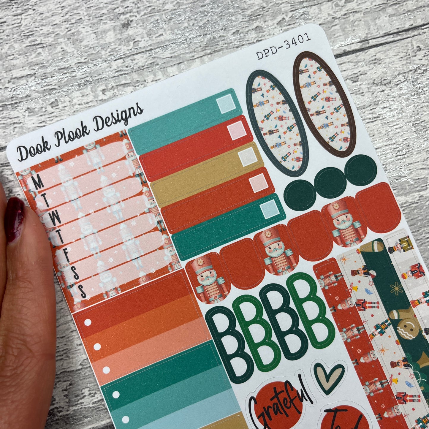 Nancy Nutcracker Gonk functional planner stickers (DPD3401)