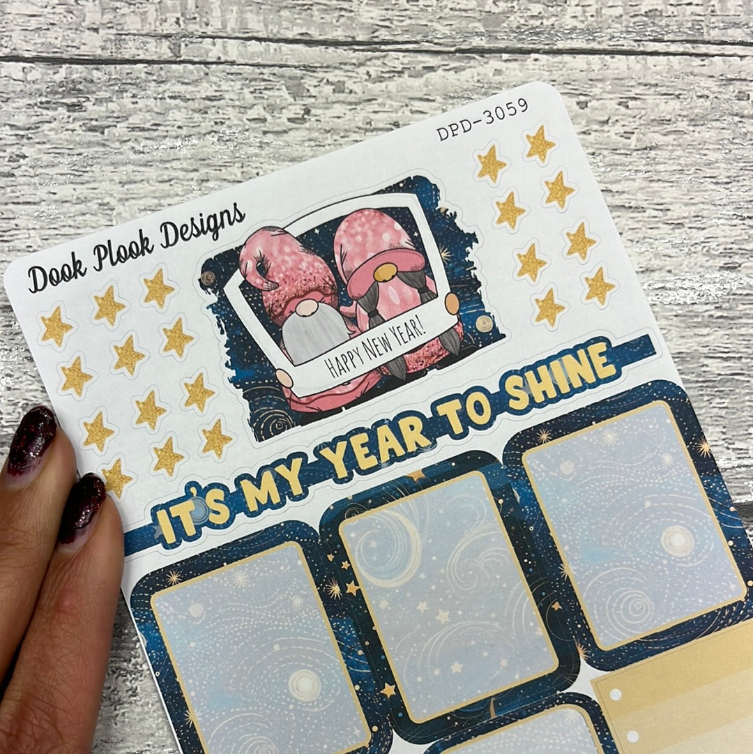 2024 New Year - boxes planner stickers (DPD3059)