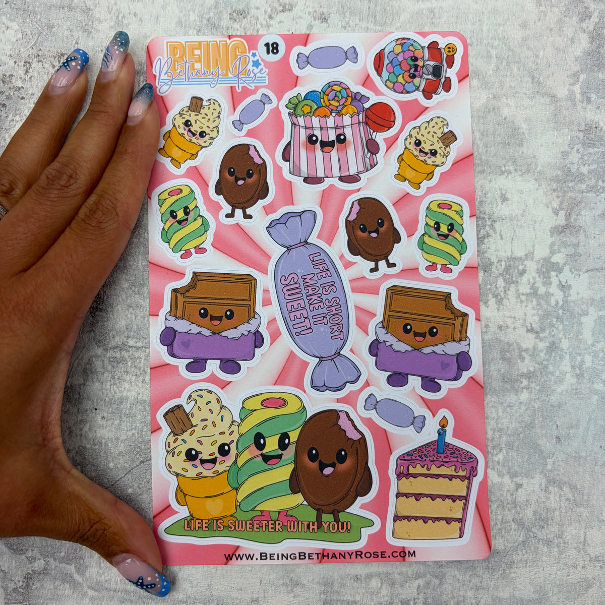 Happy Mail Club Sheet - Sweetie characters - (PSS- 0018)