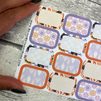 Morgana Groovy Halloween half box planner stickers (DPD-3337)