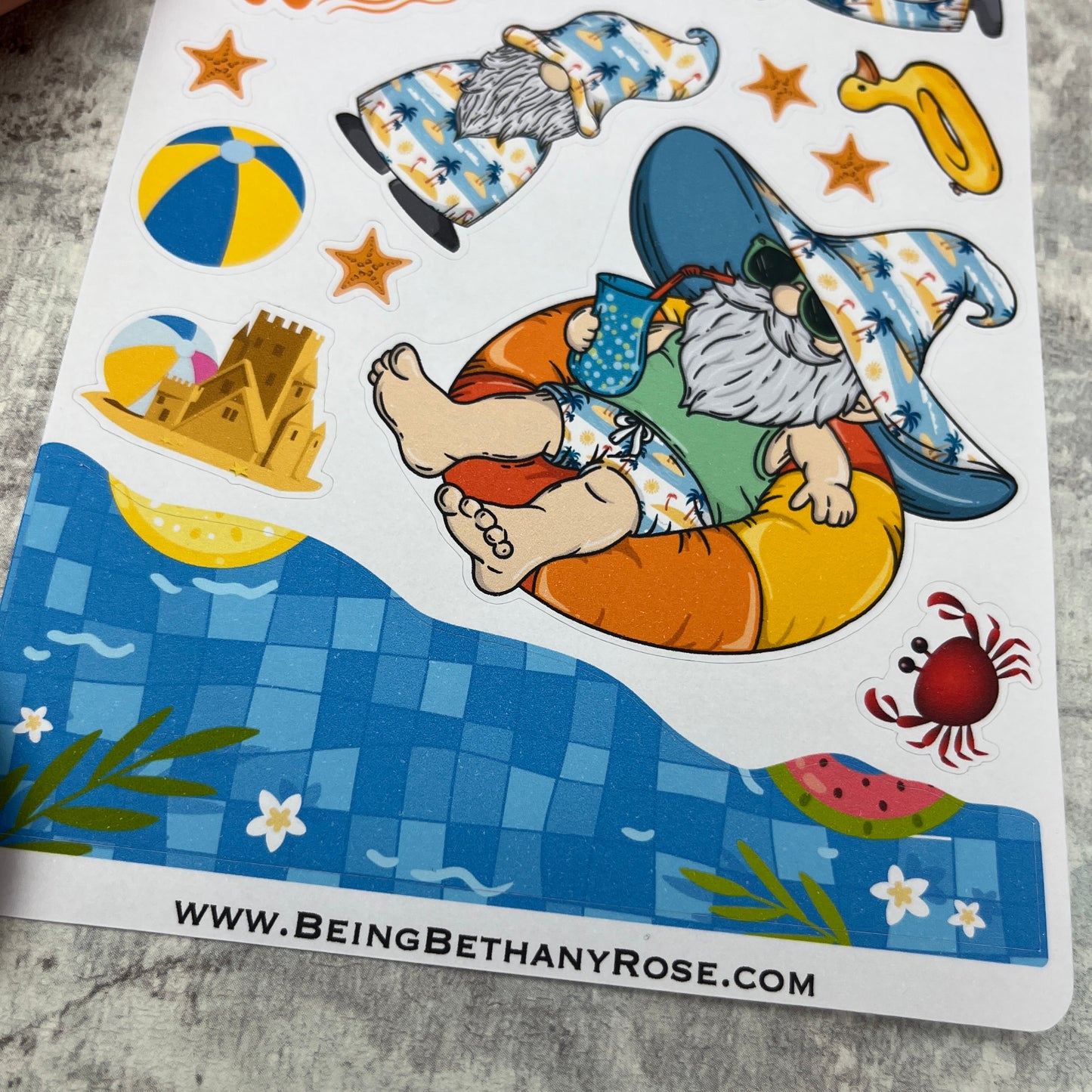 Brittany Beach Gonk journalling planner stickers (BBR-0089)