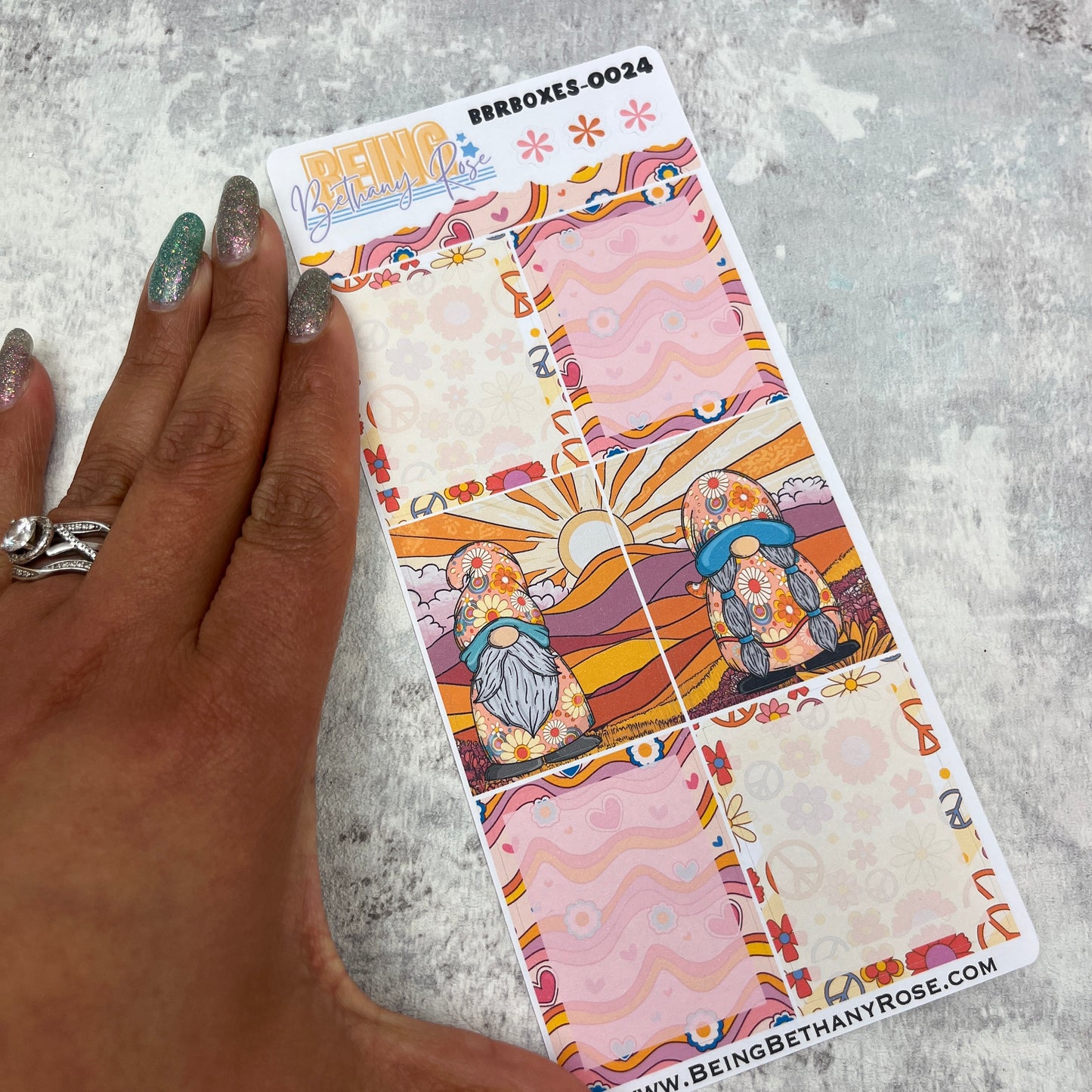 Bodhi Flower Power box stickers - add ons  (BBRBOXES-0024)