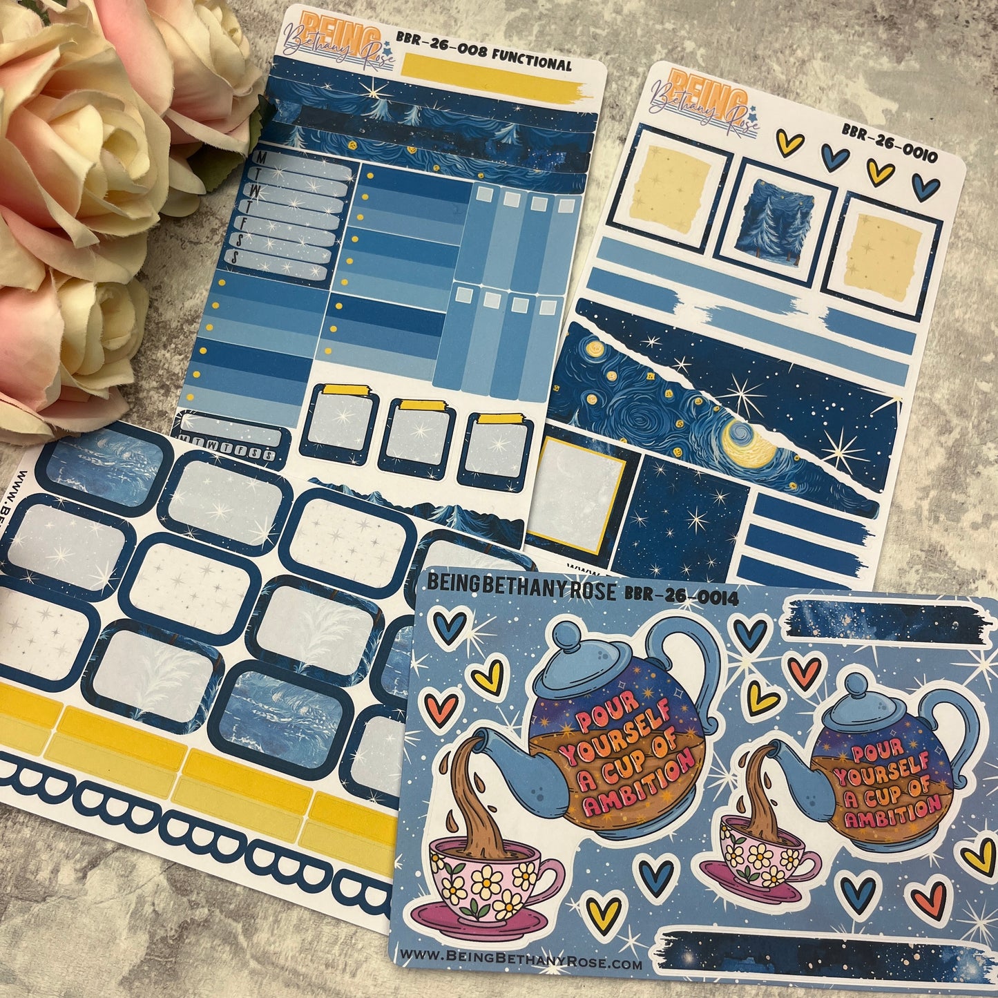 Pour yourself a cup of ambition sticker kit (KIT26008)