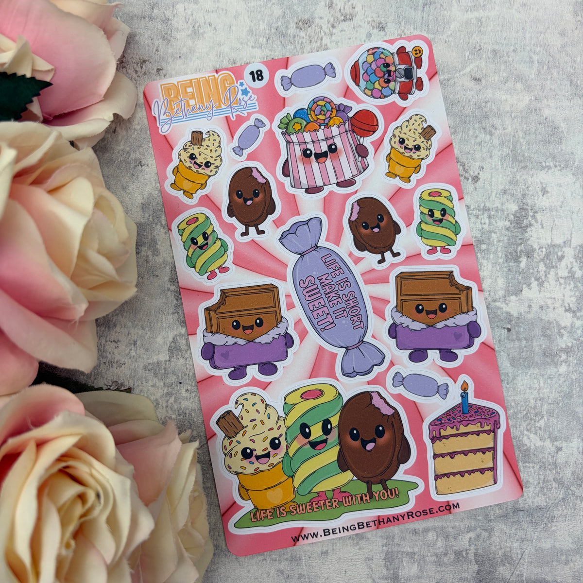 Happy Mail Club Sheet - Sweetie characters - (PSS- 0018)