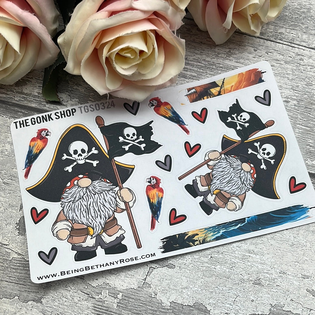 Marina Pirate Flag Gonk Stickers (TGS0324)