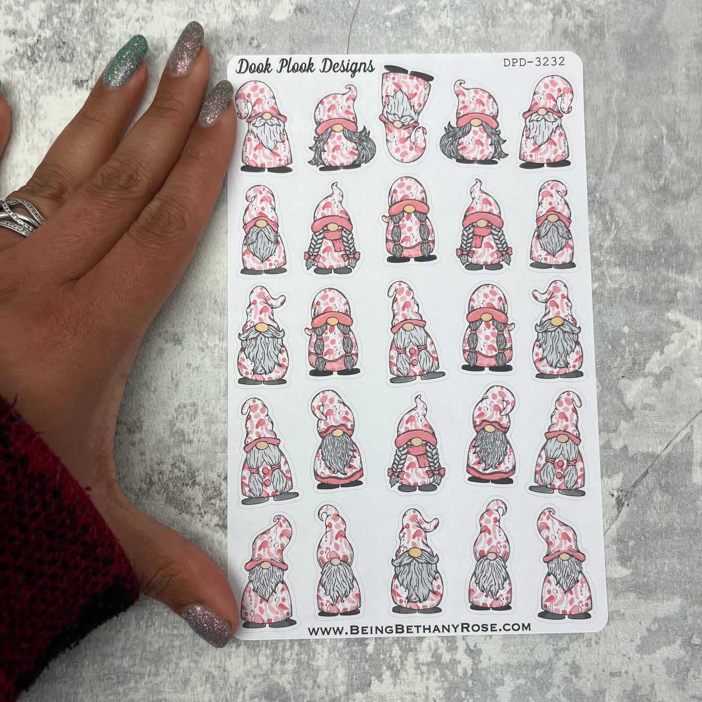 Frankie Flamingo Gonk Character Stickers Mixed (DPD-3232)