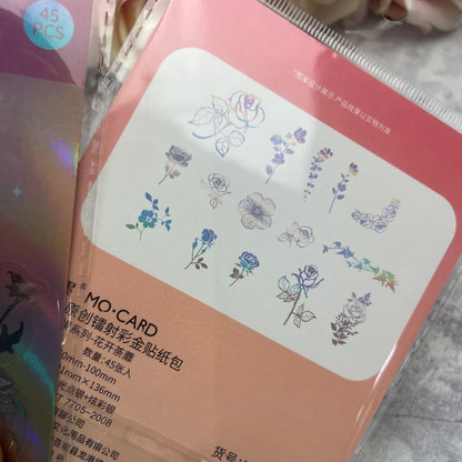 Overstock - Holo Stickers - flowers bloom