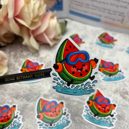 Watermelon splash - vinyl sticker (LLU009)