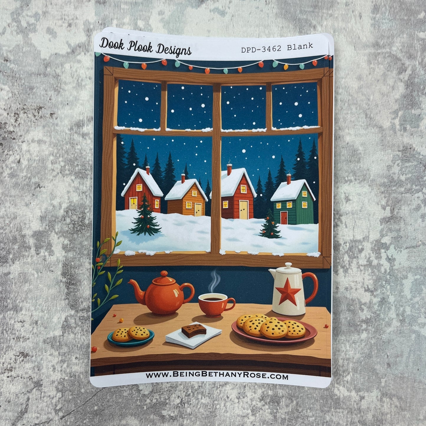 Large Cover Page ' December 2.0' Christmas Sticker (DPD3462)