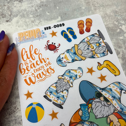 Brittany Beach Gonk journalling planner stickers (BBR-0089)