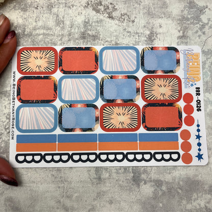 Bonfire Night fireworks boxes planner stickers (BBR-0126)