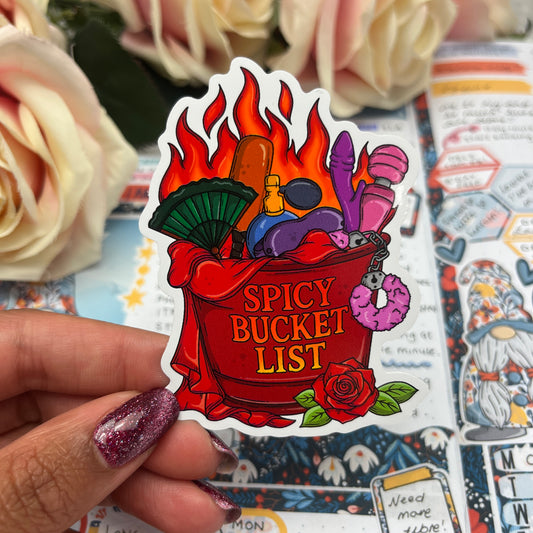 (0140) The Spicy Bucket List - vinyl sticker