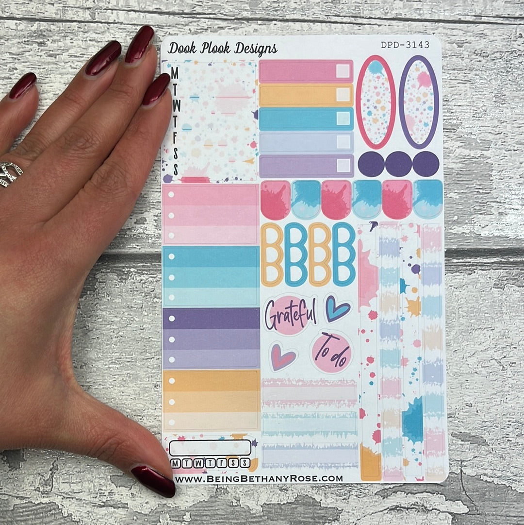 Alana Paint Splodge Gonk functional planner stickers (DPD3143)