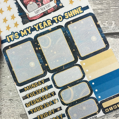 2024 New Year - boxes planner stickers (DPD3059)
