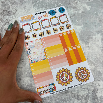 Bodhi Flower Power functional planner stickers (BBR-0083)