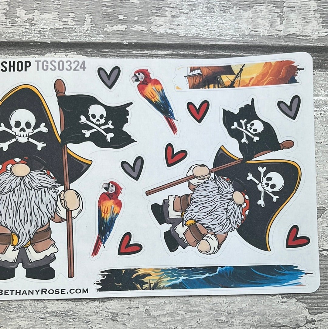 Marina Pirate Flag Gonk Stickers (TGS0324)