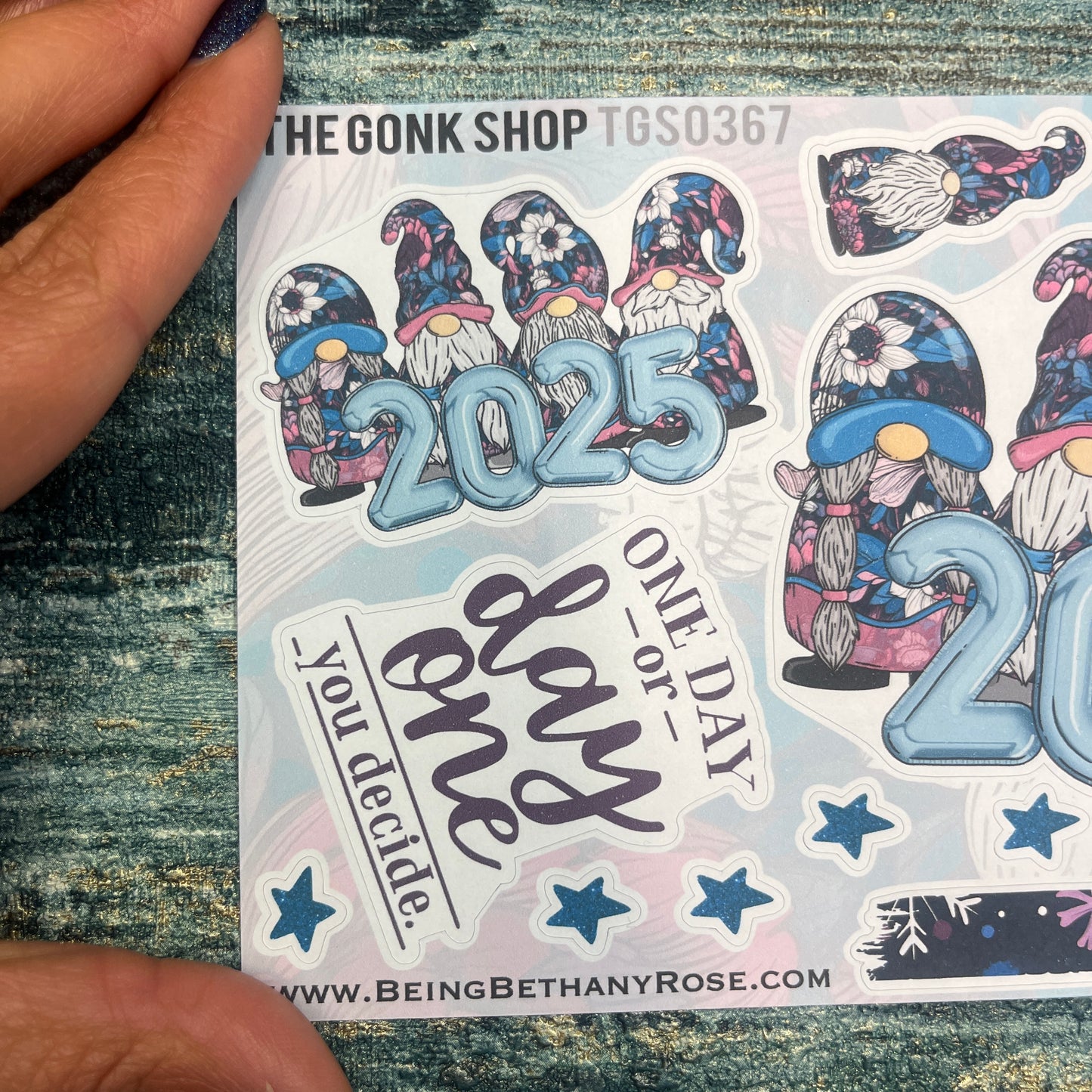 2025 Happy New Year - Bonnie -Gonk Stickers (TGS0367)