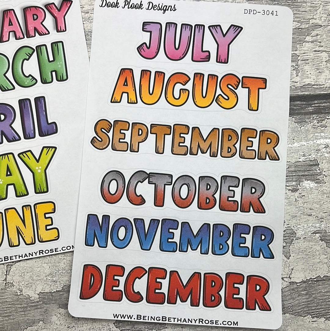 Month Header Stickers (DPD3041)