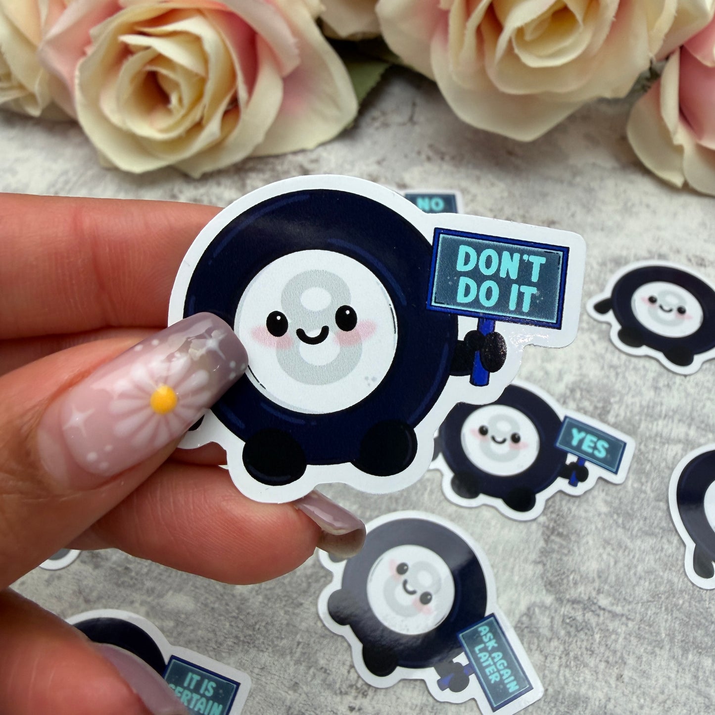 Mystic 8 ball prophecy - vinyl sticker (LLU019-30)