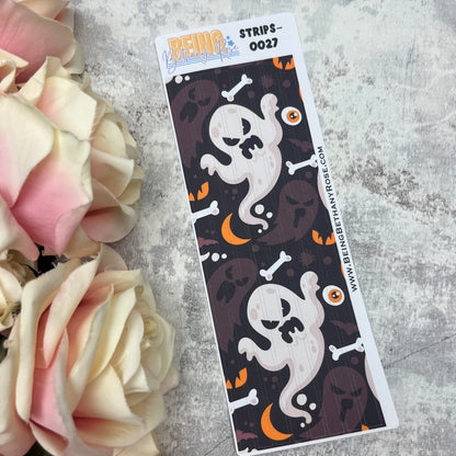 Halloween Sabrina - thin washi style strip stickers (BBRSTRIPS-0027)