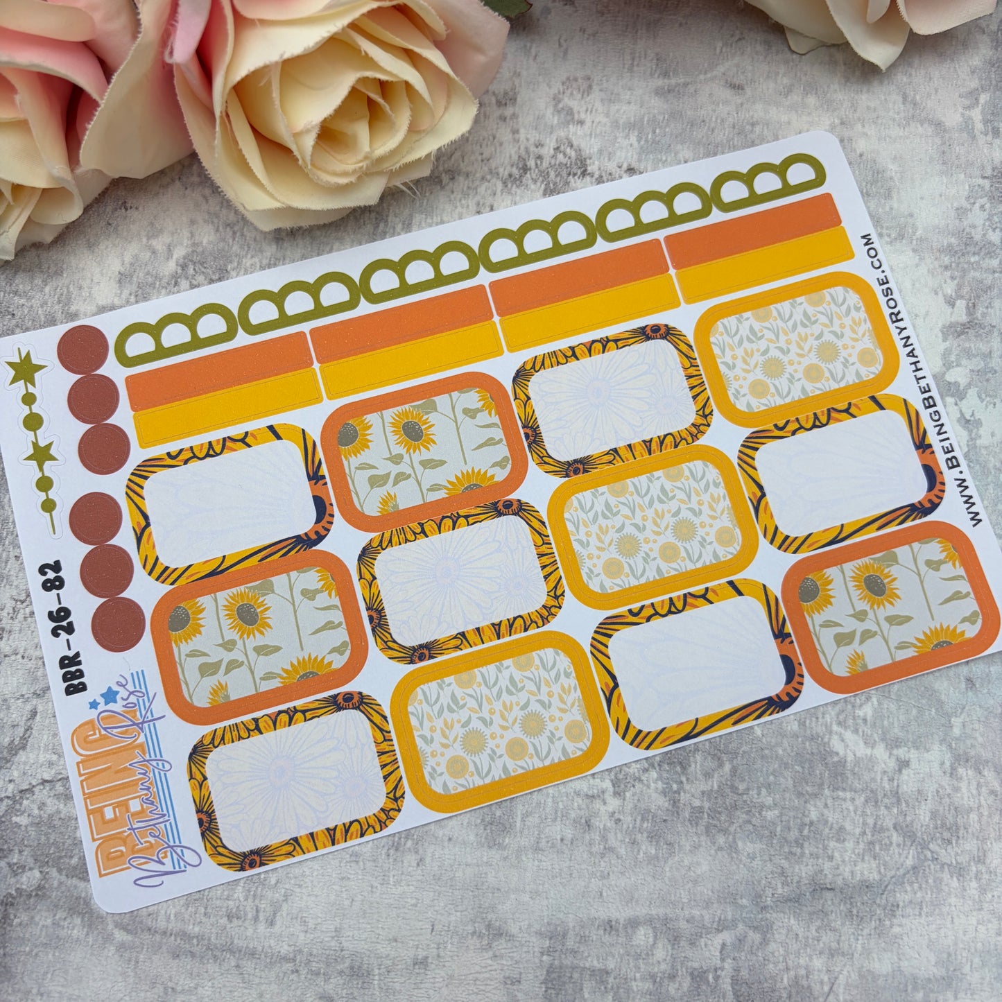 Look for the lovely sunflower sticker kit (KIT2682)