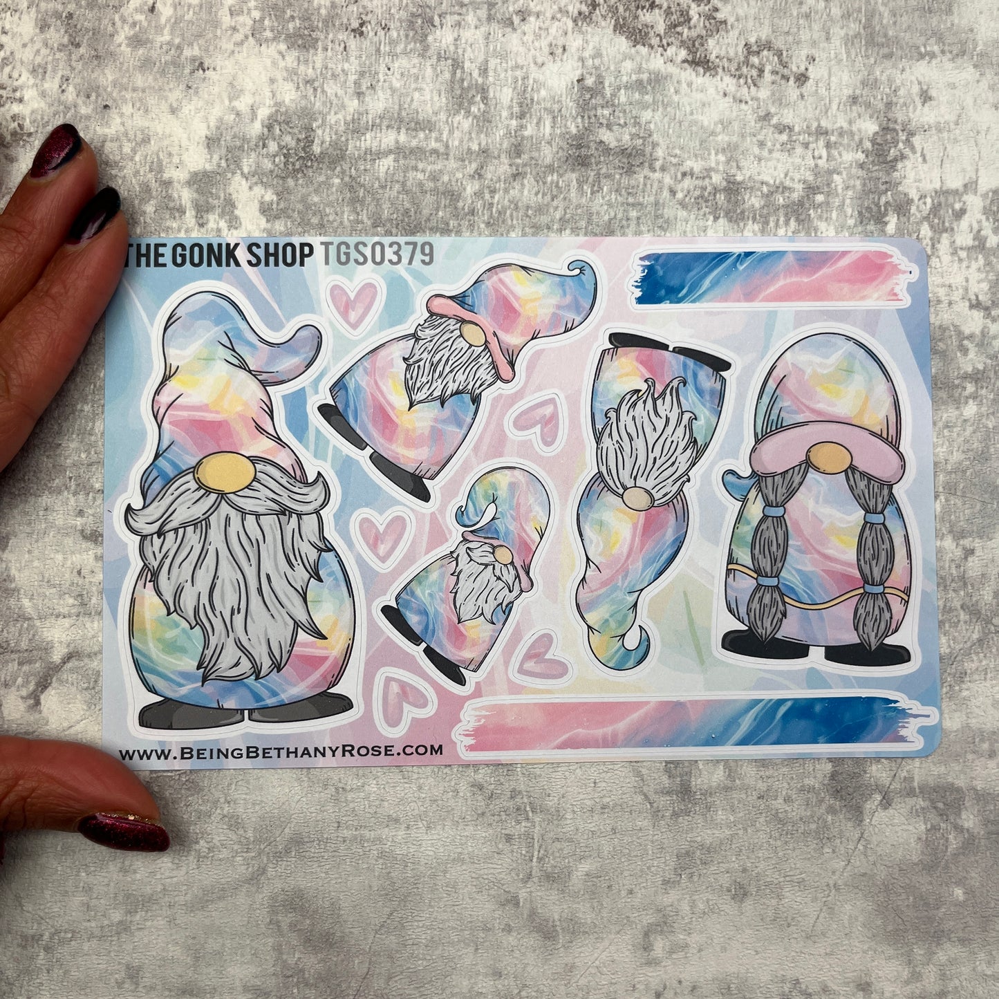 Lacey - Pastel Rainbow Gonk Stickers (TGS0379)