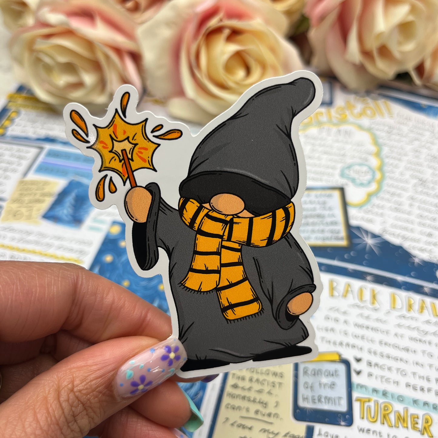 (164) Magical Gonk Wizard - vinyl sticker