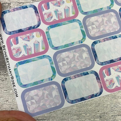 Crystal half box stickers (DPD3243)