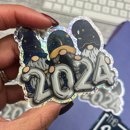 Holographic Vinyl Glitter Sticker - 2024