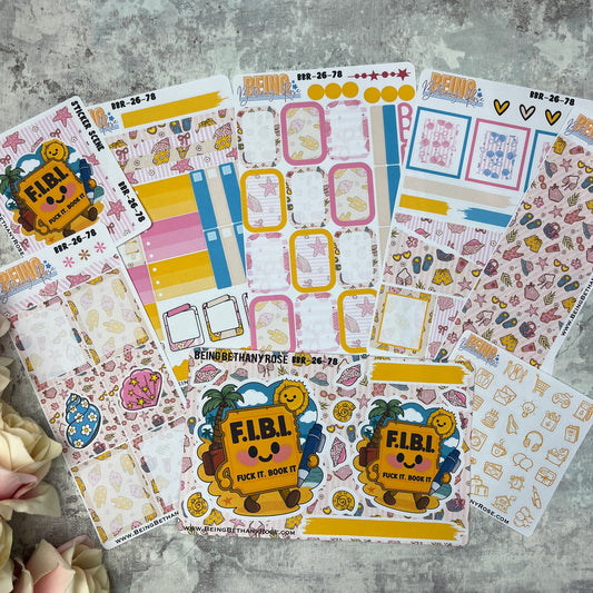 Fuck It. Book It sticker kit (KIT26078)