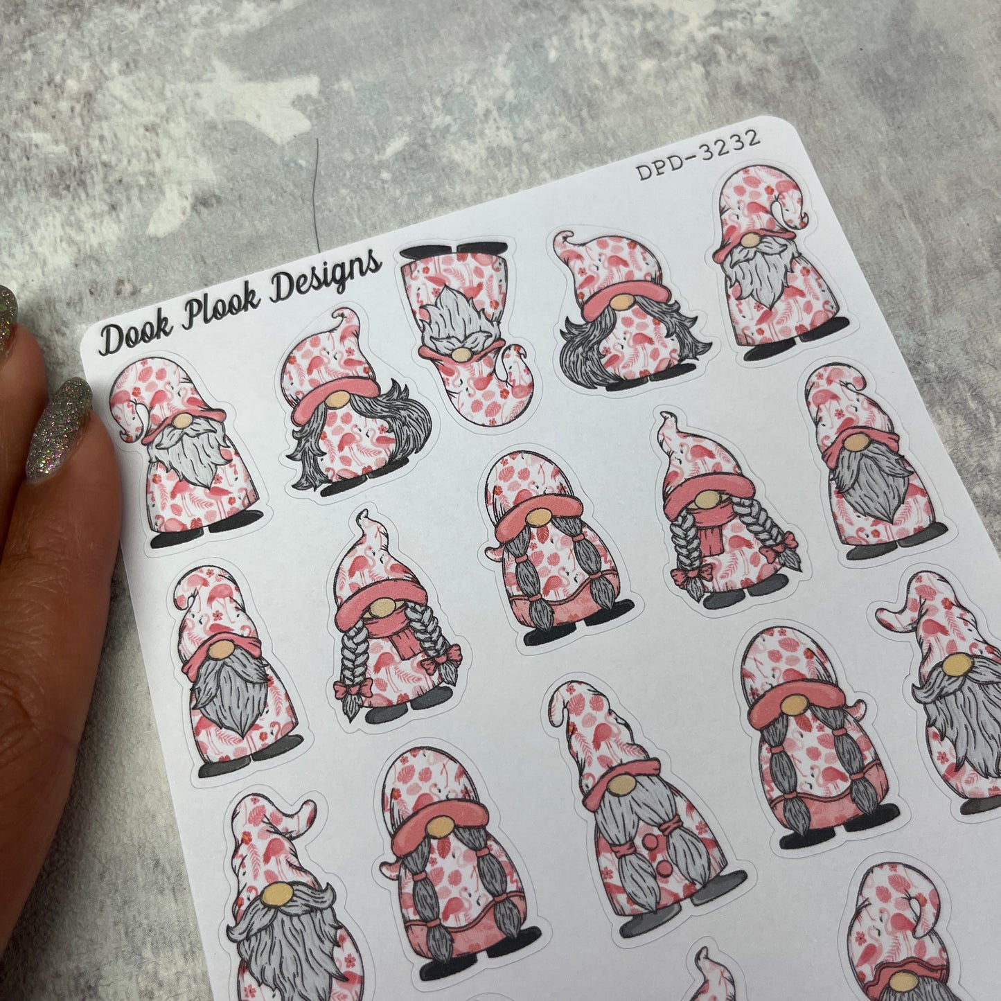 Frankie Flamingo Gonk Character Stickers Mixed (DPD-3232)