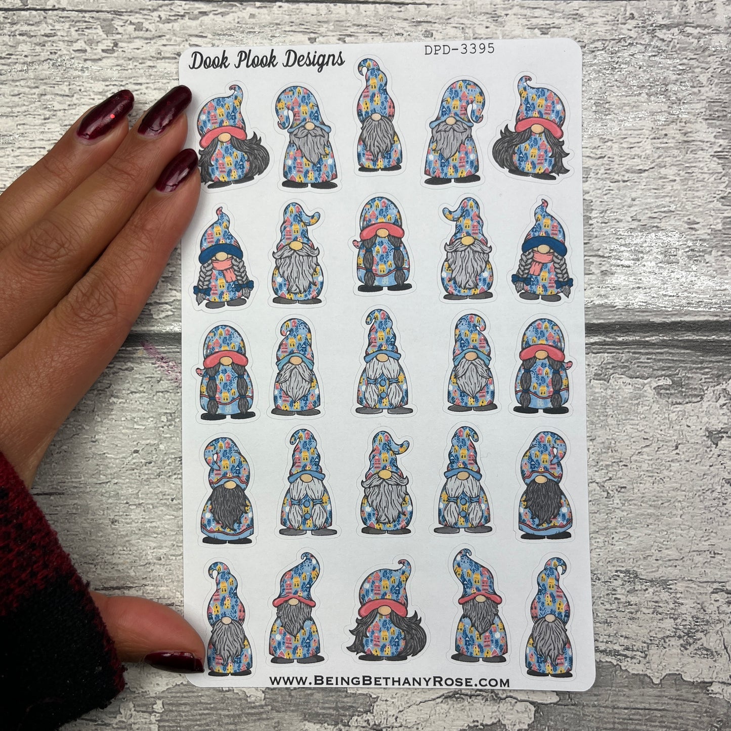 Evelyn - Christmas Village - Gonk Character Stickers Mixed (DPD-3395)