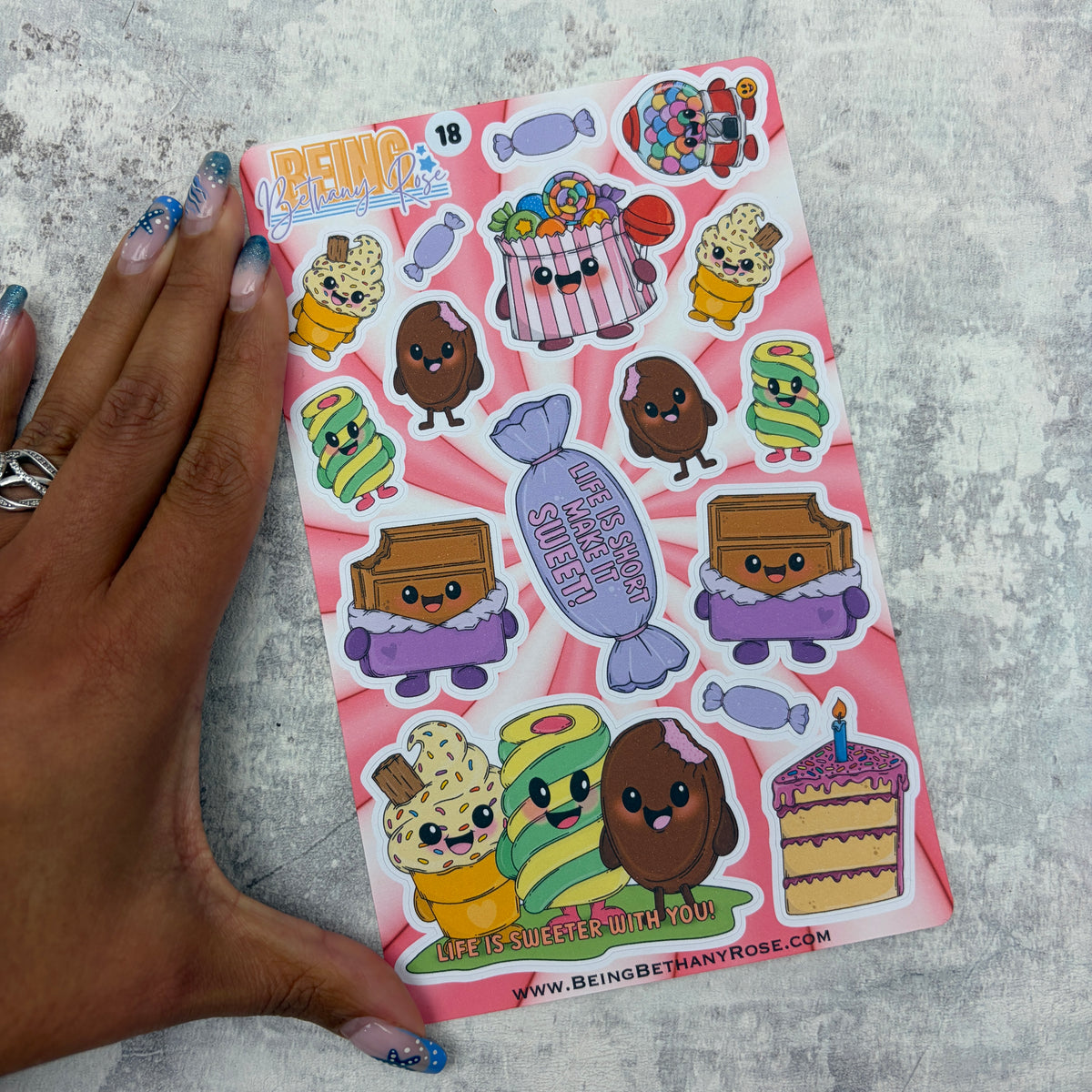 Happy Mail Club Sheet - Sweetie characters - (PSS- 0018)