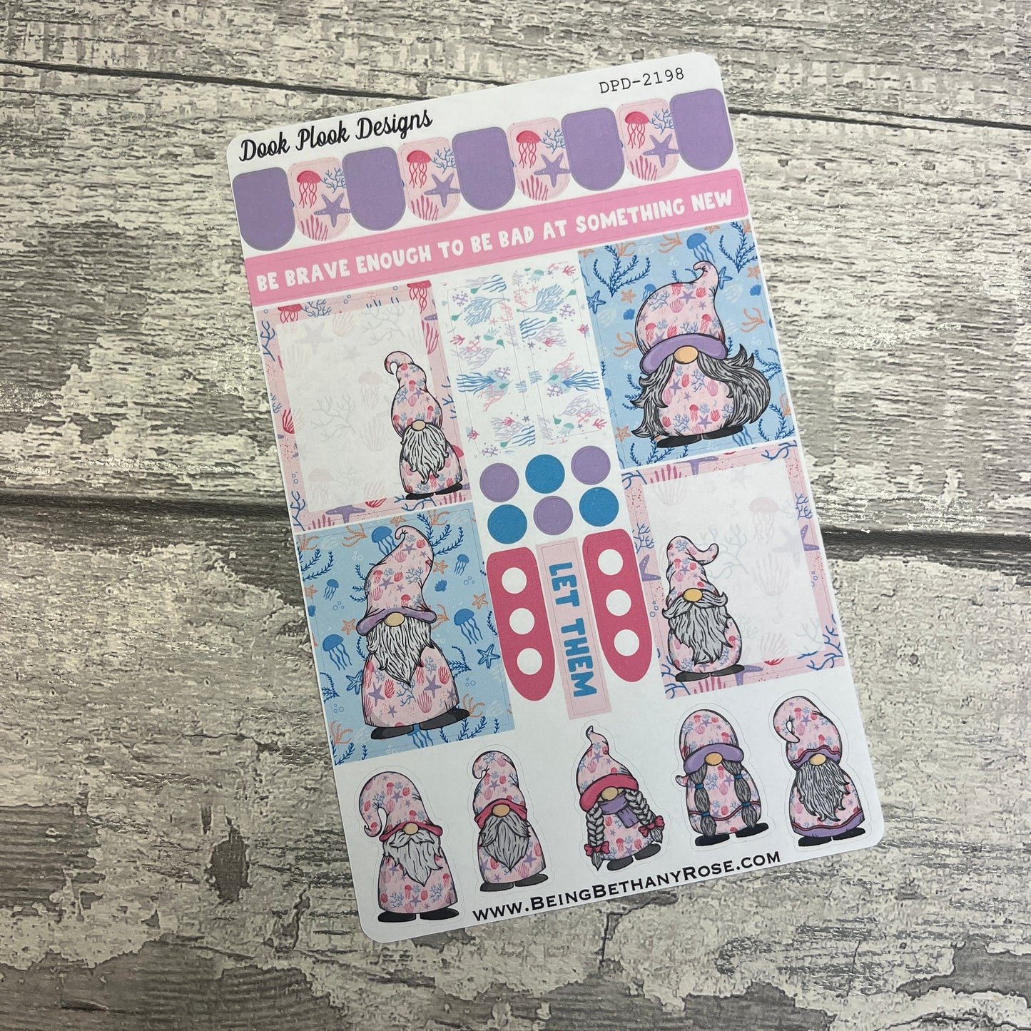 Kelly Jellyfish Gonk functional stickers  (DPD3290)