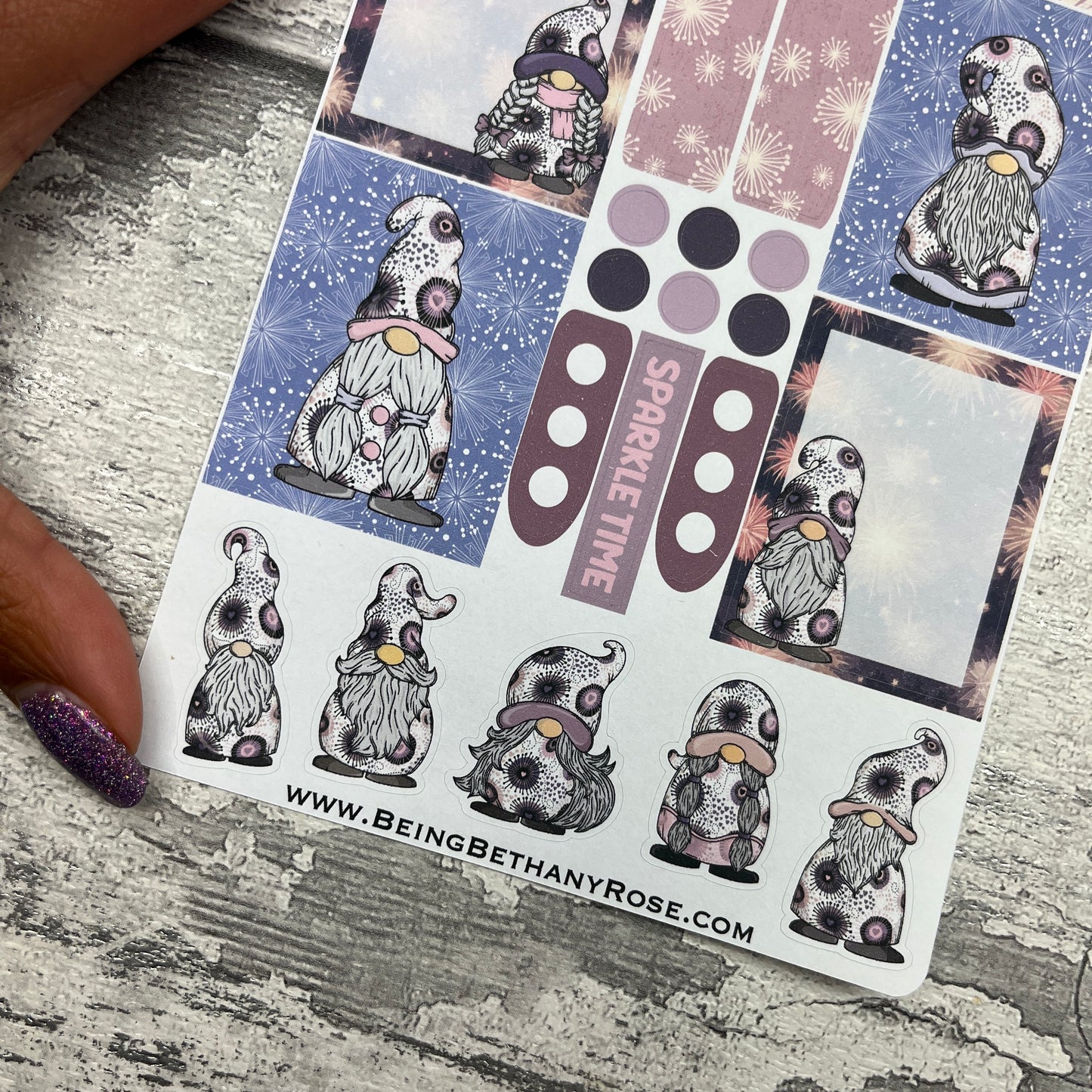 Maddison Firework Gonk functional stickers  (DPD3361)